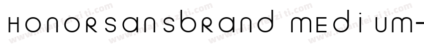 HONORSANSBRAND MEDIUM字体转换
